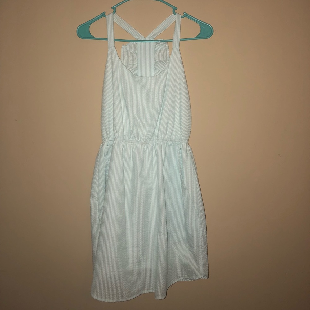 Blue Seersucker Boutique dress